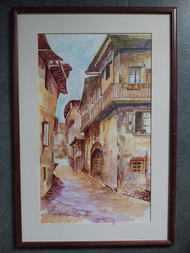 Tableau aquarelle encadrement
