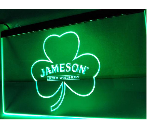 Jameson whiskey shamrock led - whiskey,