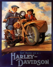 Affiche passager Harley