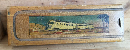 Ancien plumier écolier - d'écolier, en