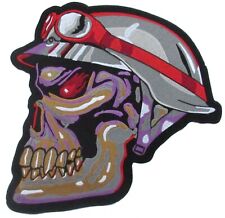 Patch écusson skull tête de mort casque patche dorsal grand