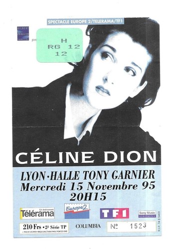 Rare ticket billet concert - ticket,