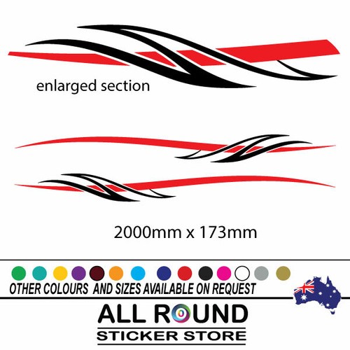 Stripes decal for vehicle - decal,