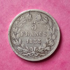 Pièce 5 Francs Louis Philippe  Argent  1933W