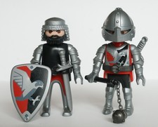 PLAYMOBIL Chevaliers du faucon  / rouge et noir / aigle / guerrier  / viking