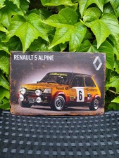 Plaque métal Renault 5 Alpine