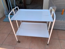 TABLE SERVICE VINTAGE PLIABLE  DESSERTE A ROULETTES