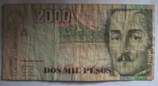 BILLET  BANQUE REPUBLICA DE COLOMBIE DOS MIL PESOS 2012