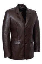 Blazer En Cuir Pour Homme