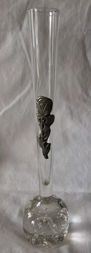 Soliflore verre étain - soliflore, en