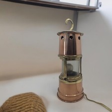 Lampe de mineur en cuivre 