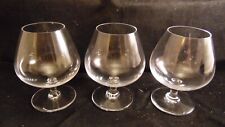 Service de 3 verres à cognac en cristal de Saint Louis