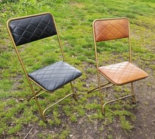 2 chaises pliantes SOUDEXVINYL design vintage 40-50-60-70-80 XXE