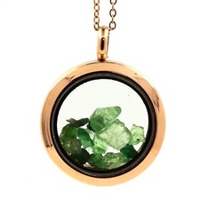 Collier Grenat Tsavorite brut