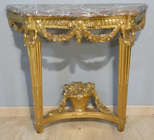 Console bois sculpté et - console,