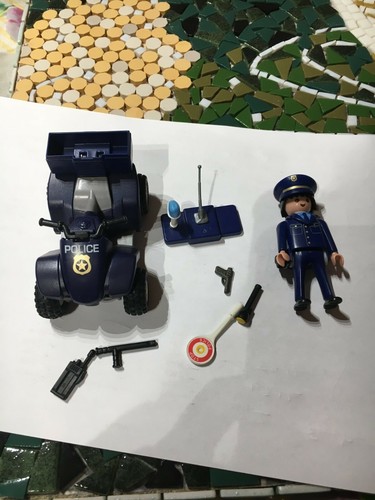 Playmobil 3655 quad bleu - :,
