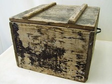 Ancienne Boîte À Munitions En Bois, Boîte De Matériaux WK II Wehrmacht