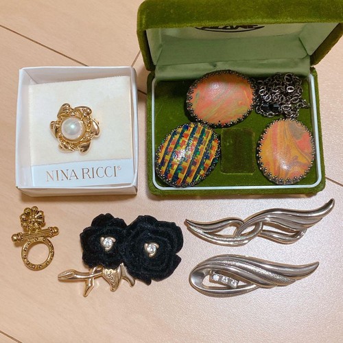 Collier broche art - , vintage