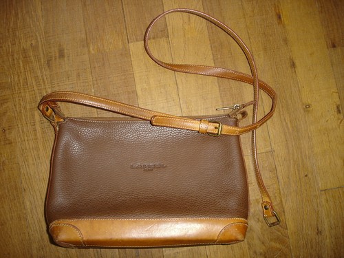 Lancel sac cuir pochette - lancel,