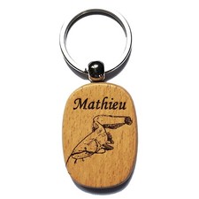 superbe porte clefs bois