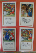 4 Images pieuses couleurs contrecollées