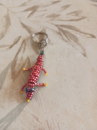 Porte clé crocodile - crocodile, perles