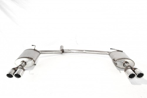 échappement double inox audi - double,