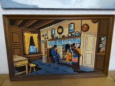 canevas  encadré années 1980