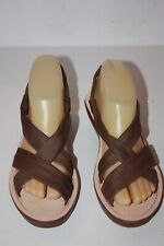 SAN MARINA  Sandales lanières cuir talons Compensés  T 38 TBE