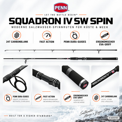 Canne pêche penn squadron - à,