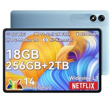 Blackview Tab 9 WiFi 11 Pouces Tablette Android 14 18Go+256Go+2TB Gemini AI 2.0