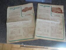 Fiches techniques Monofaces Citroën T23R & H & HZ ( hy) +- 1956