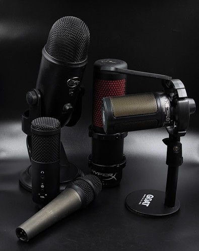 Lot microphones blue - blue, yeti