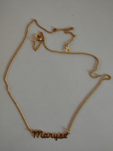 Collier fin avec prénom