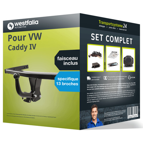 Attelage pour caddy 15 - vw,