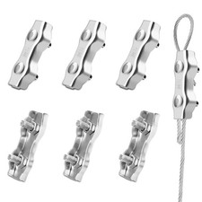 M6 Serre Cable Acier 6 Pièces
