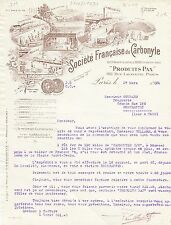Paris X ème - Belle Entête Société Française du Carbonyle "Produits PAX" de 1931