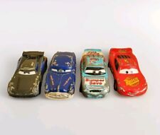 Lot 4 Voitures Disney Cars Métal 1/55 McQueen Hornet Storm Ponchy - État correct