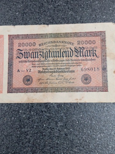 Billet banque ancien - de,
