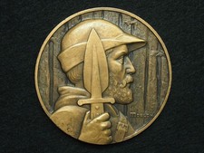 MEDAILLE BRONZE MORLON 59mm -
