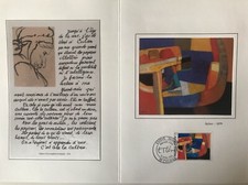 FRANCE ENCART FDC YVERT 2413 MAURICE ESTEVE "SKIBET" 5F TIRAGE LIMITE