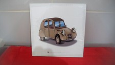 DESSIN   2CV MARRON   20X20
