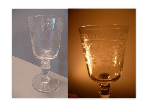 Verre table ancien en - verre, de