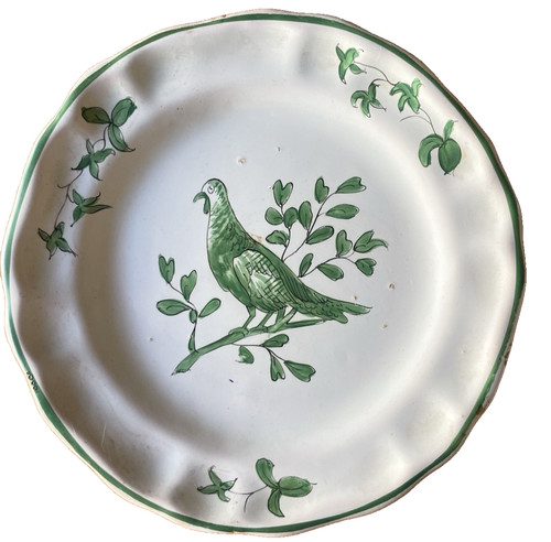 Assiette ancienne faïence - ancienne,