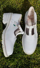 Véritables Kickers vintage Cuir de vachette vernis blanc T 39 Neuves !
