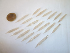 19 PLUMES ANCIENNES EN VERRE