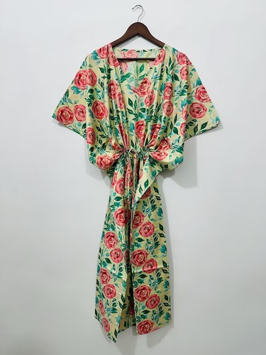 Handmade kaftan coton - kaftan, rose