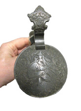 Chope à Bière En Cristal Taillé Fin XIXe.