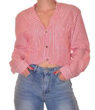 chemise oversize rouge et