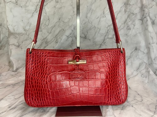 Longchamp roseau croc embossed - roseau,